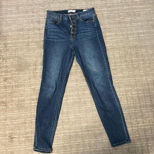 Harper High-Rise Button Up Jeans